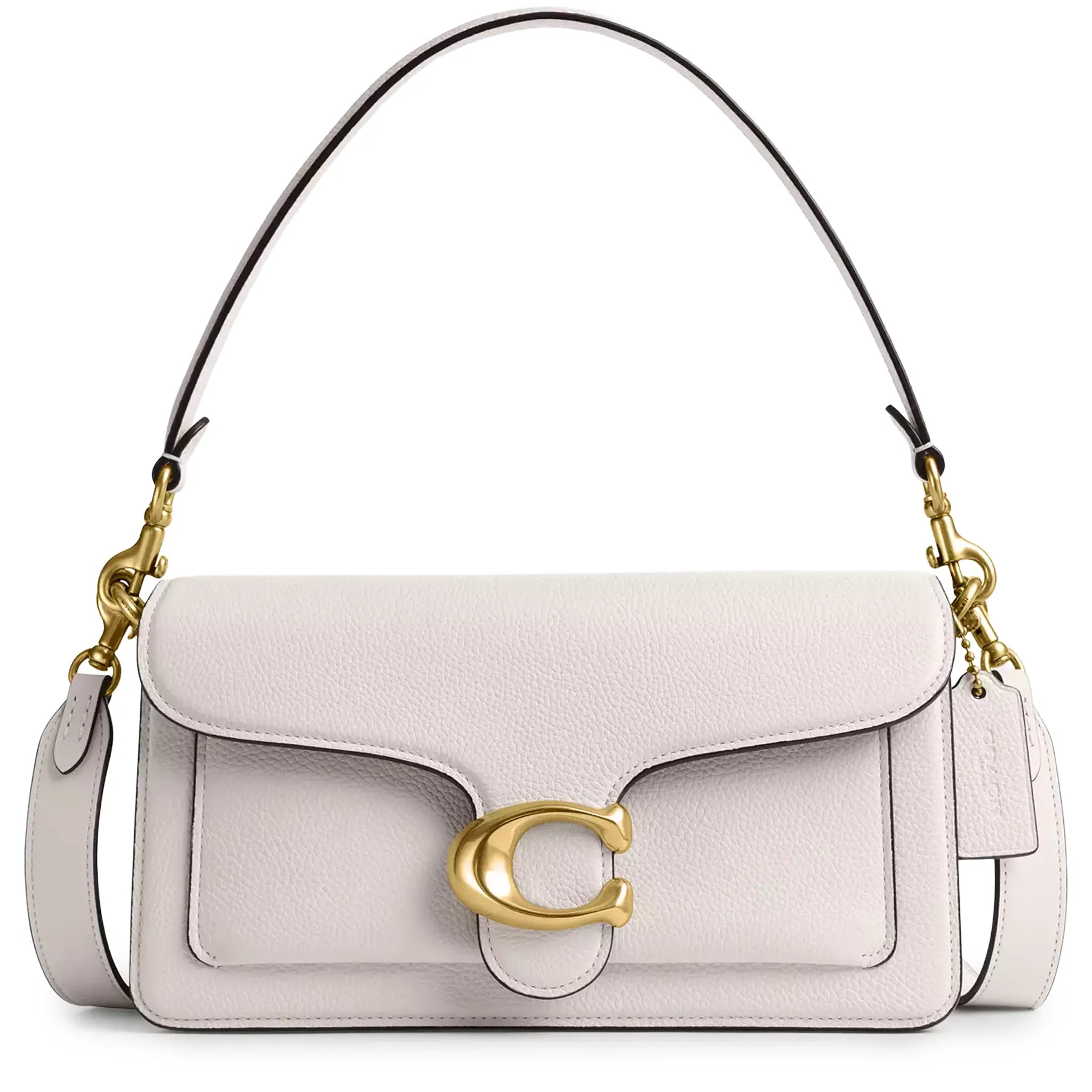Front View of Coach Tabby 26 Chalk Shoulder Bag CH857